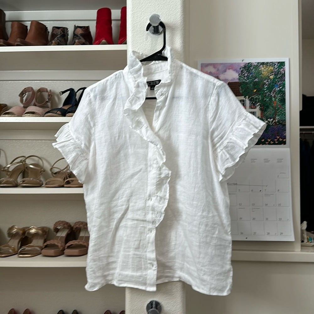 J. Crew linen top